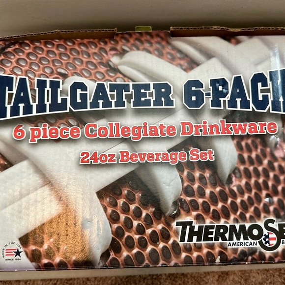 LSU Tigers Tailgater 6pk Collegiate Drinkware 24 oz Beverage/Tumblers NEW IN BOX - Picture 4 of 7